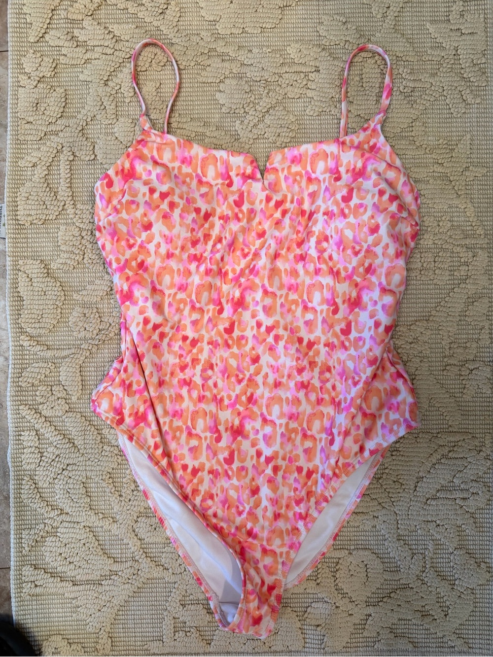 Pink & Orange Printed One-Piece Swimsuit - Women's